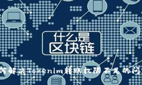如何解决Tokenim转账权限不足的问题？