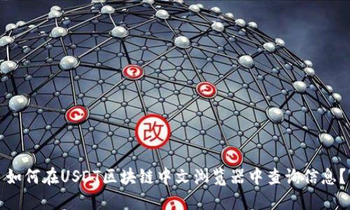 如何在USDT区块链中文浏览器中查询信息？