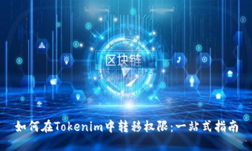 如何在Tokenim中转移权限:一站式指南