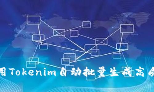 如何使用Tokenim自动批量生成高质量内容